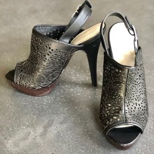 Colin Stuart Cut Out Platform Heels SEXY! Size 9